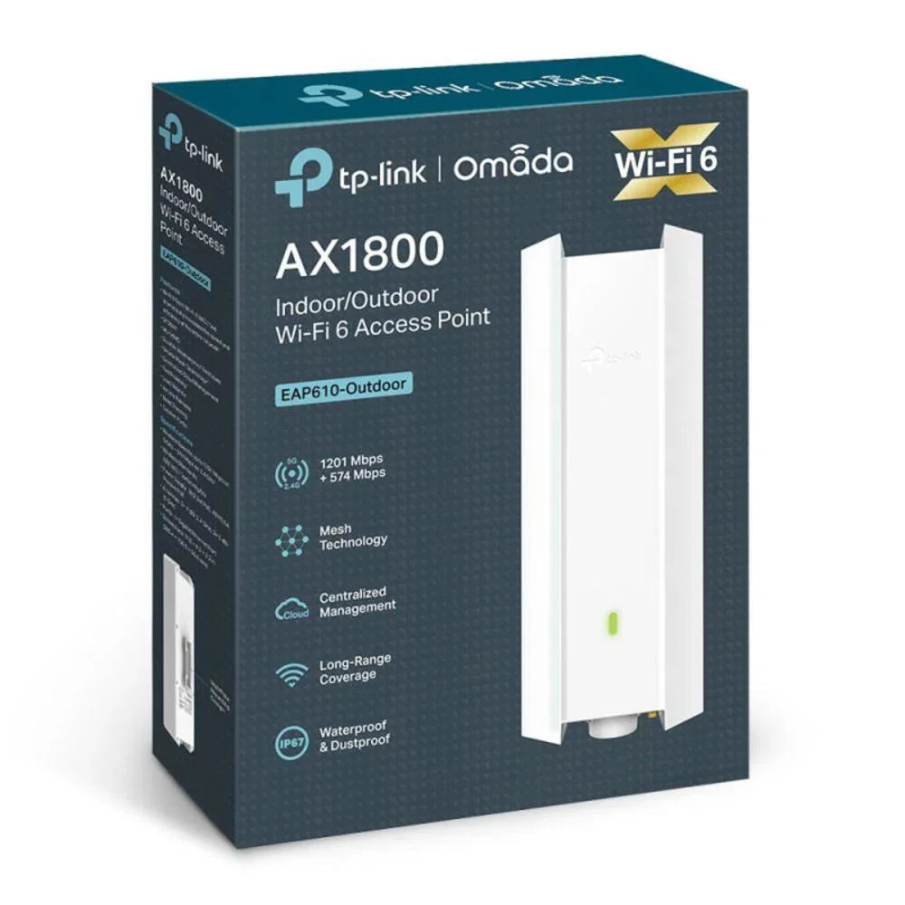 Access Point TP-LINK Wi-FI 6 AX1800 - EAP610-Outdoor - Mega Market
