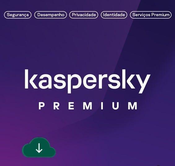 Antivírus Kaspersky Premium 1 dispositivo 1 ano ESD - KL1047KDAFS - Mega Market