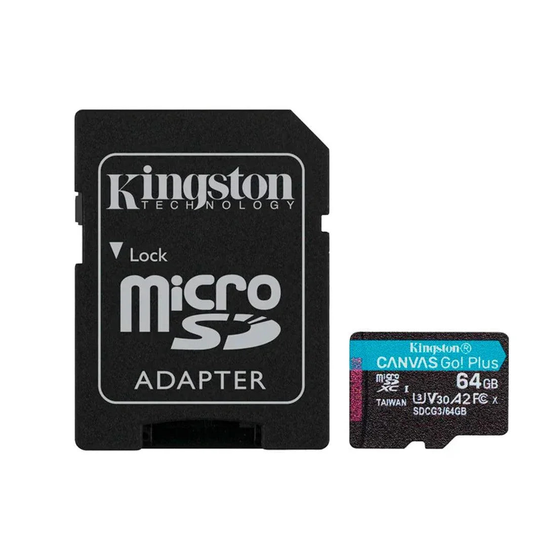 Cartão de Memória Kingston Canvas Go Plus 64GB - SDCG3/64GB - Mega Market