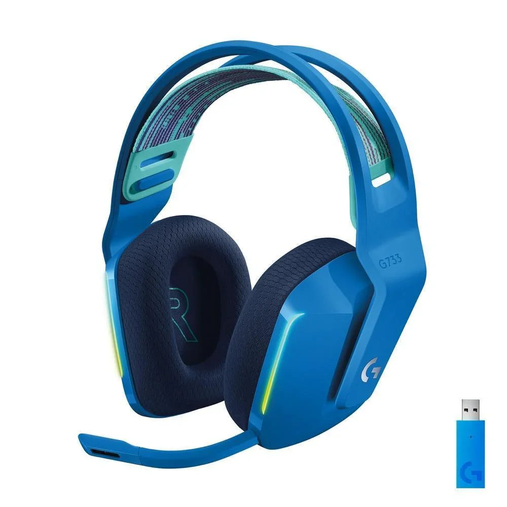 Headset Gamer Logitech G733 Azul Sem Fio 981-000942-V - Mega Market