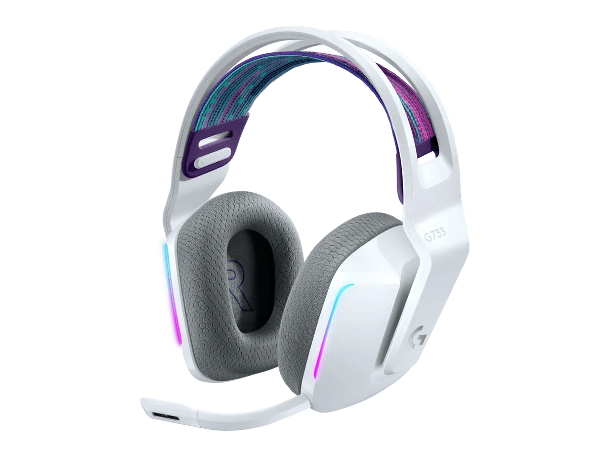 Headset Gamer Logitech G733 Branco s/Fio 981-000882-C - Mega Market