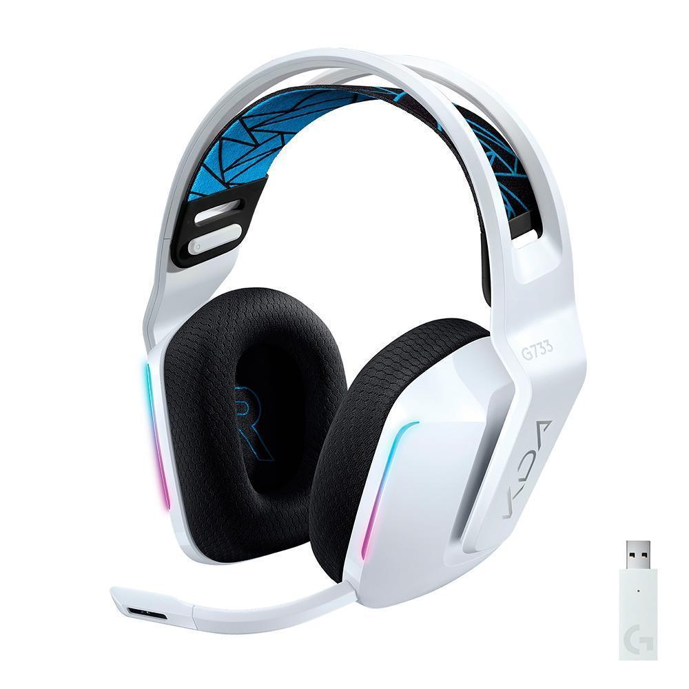 Headset Gamer Logitech G733 edição K/DA Sem Fio 981-000989 - Mega Market
