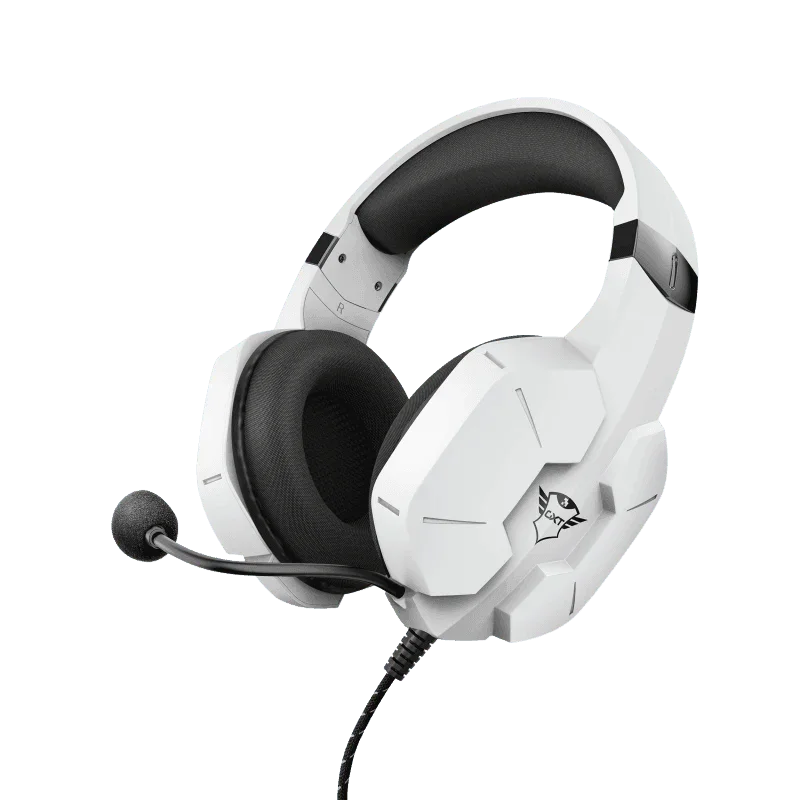 Headset Gamer Trust GXT 323 Carus White 24258i - Mega Market