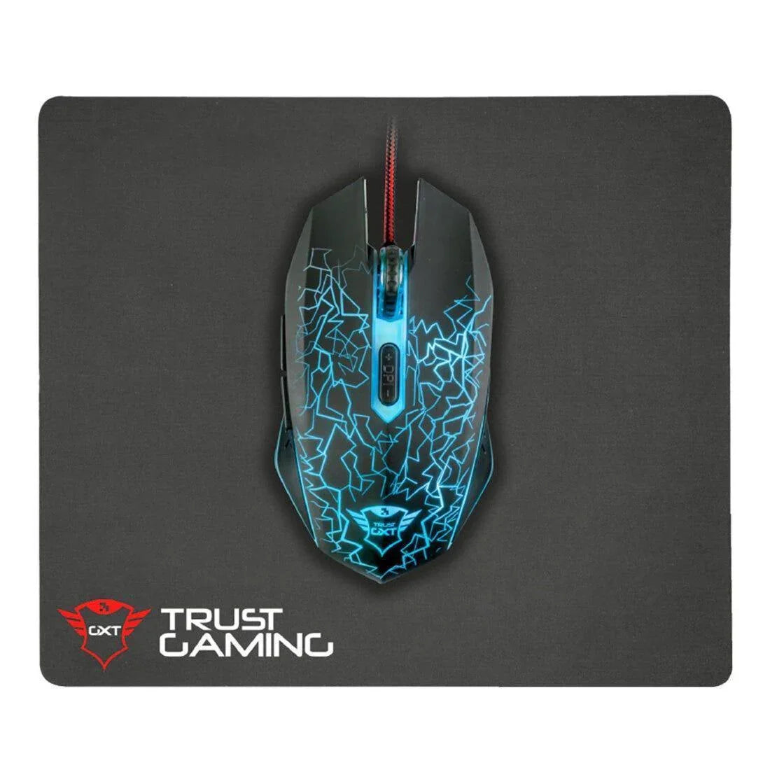 Kit Mouse e Mousepad Trust GXT 783 Izza 22736i - Mega Market