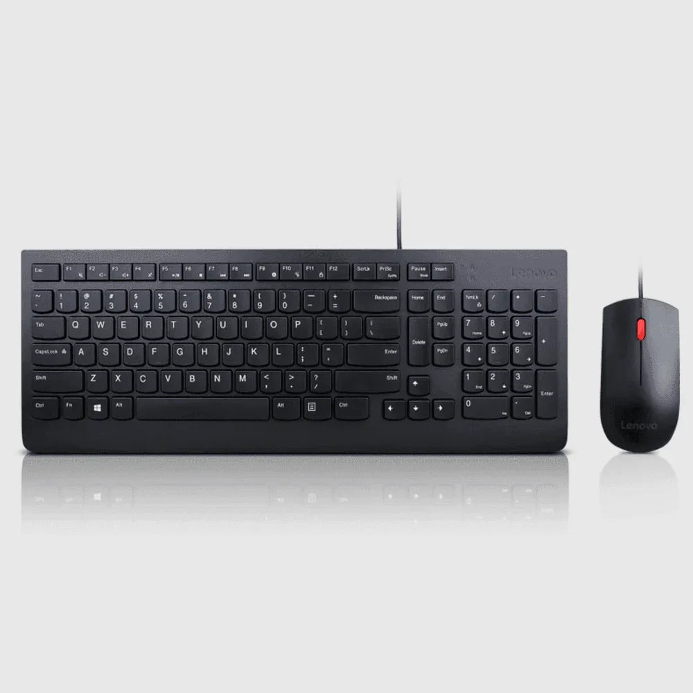 Kit Teclado e Mouse Lenovo Preto com Fio - 4X30L79888 - Mega Market