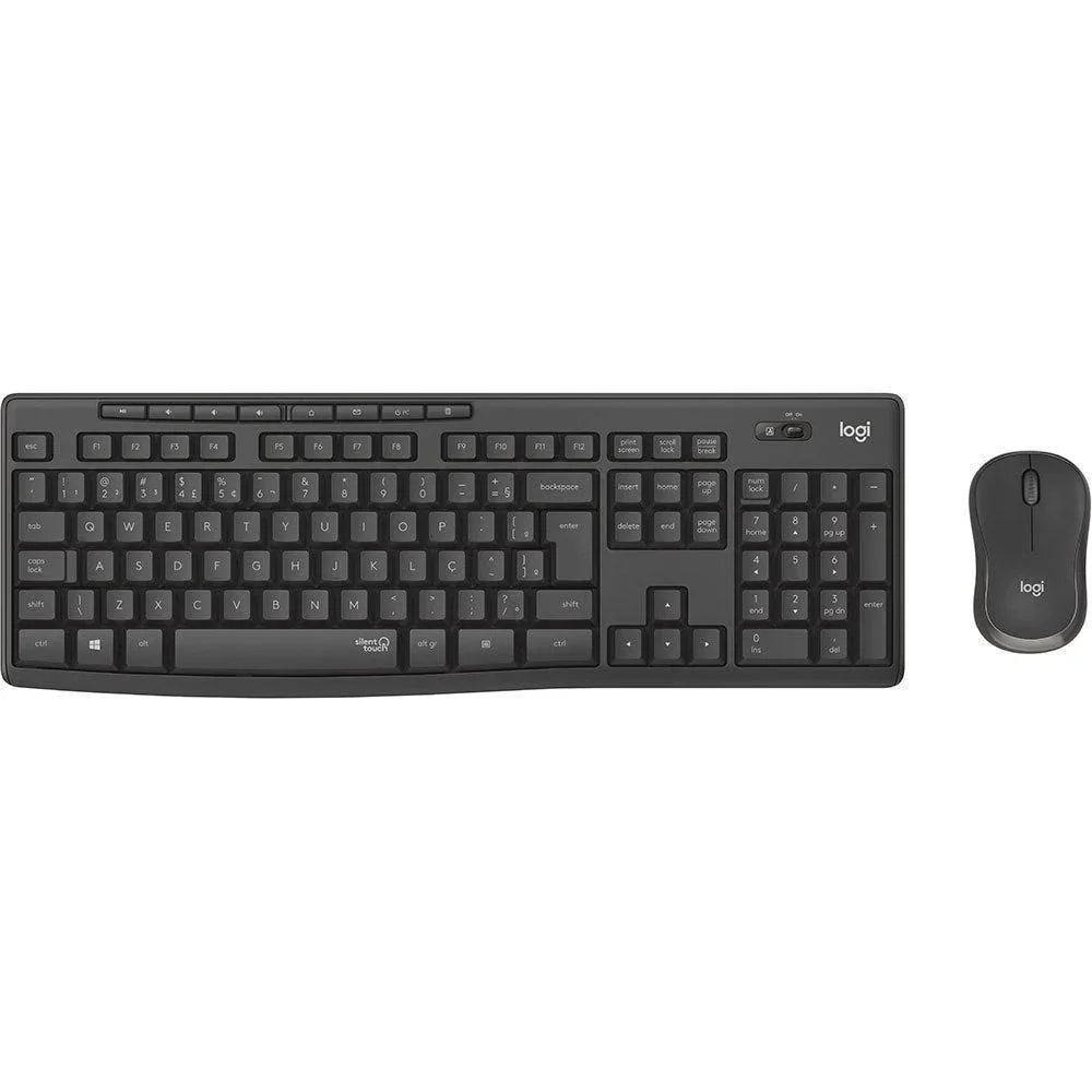 Kit Teclado e Mouse Logitech MK295 Preto sem fio - 920-009793 - Mega Market