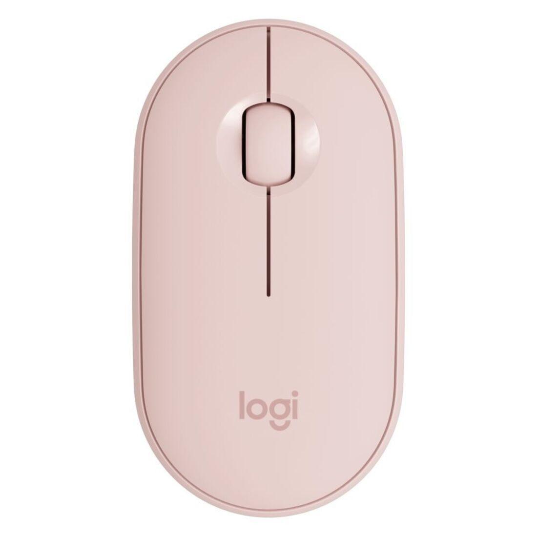 Mouse Logitech Pebble M350 Rose sem fio 910-005769 - Mega Market