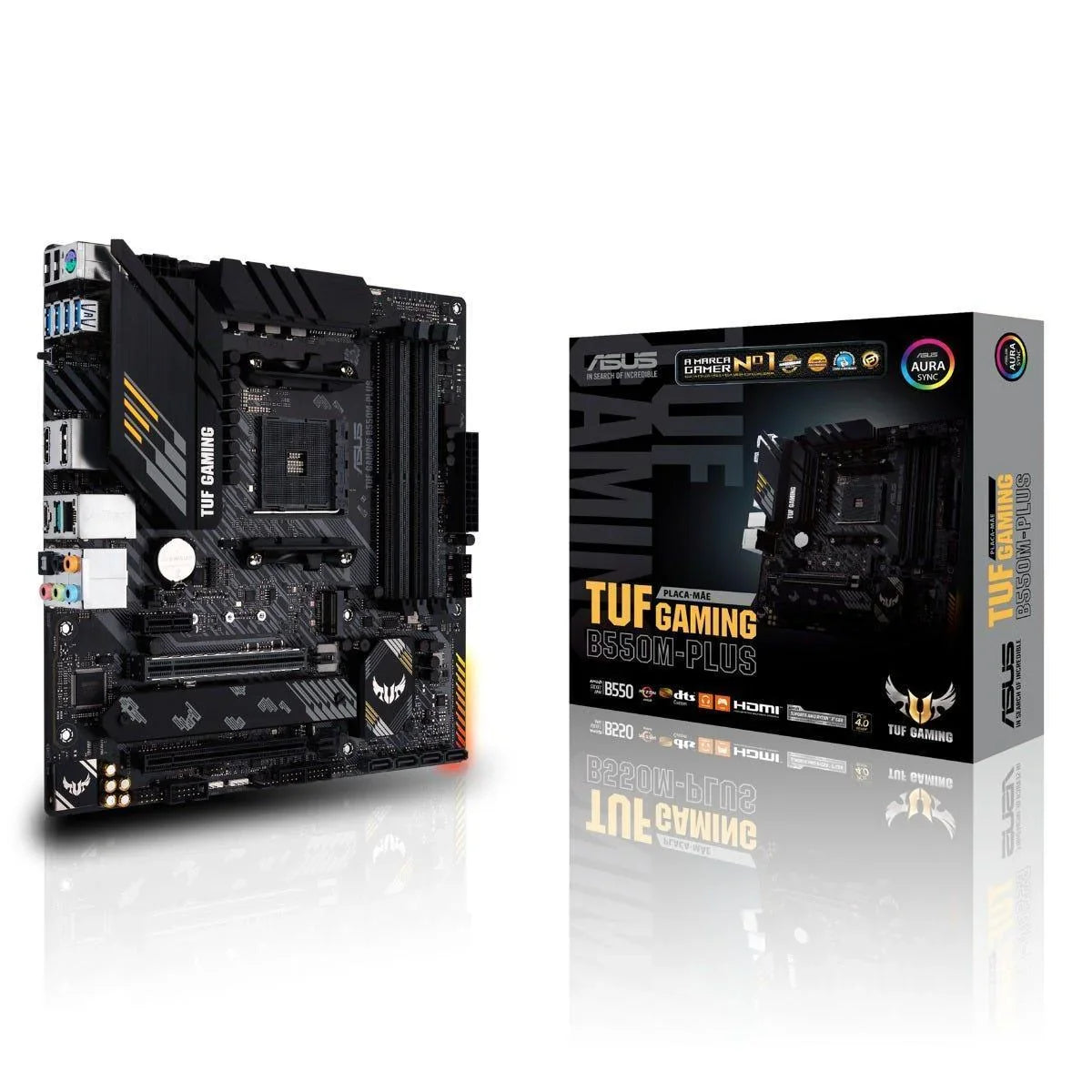 Placa Mãe Asus TUF GAMING B550M AMD AM4 DDR4 mATX - 90MB14A0-C1BAY0 - Mega Market