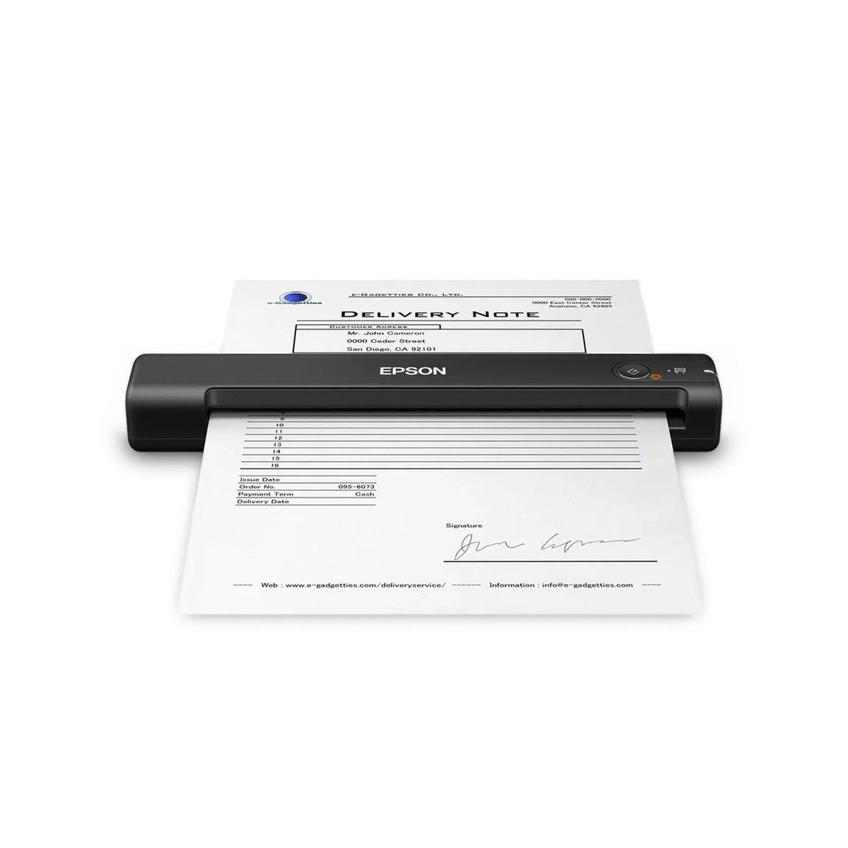 Scanner Epson WorkForce ES-50 USB 2.0 TWAIN OCR B11B252201 - Mega Market