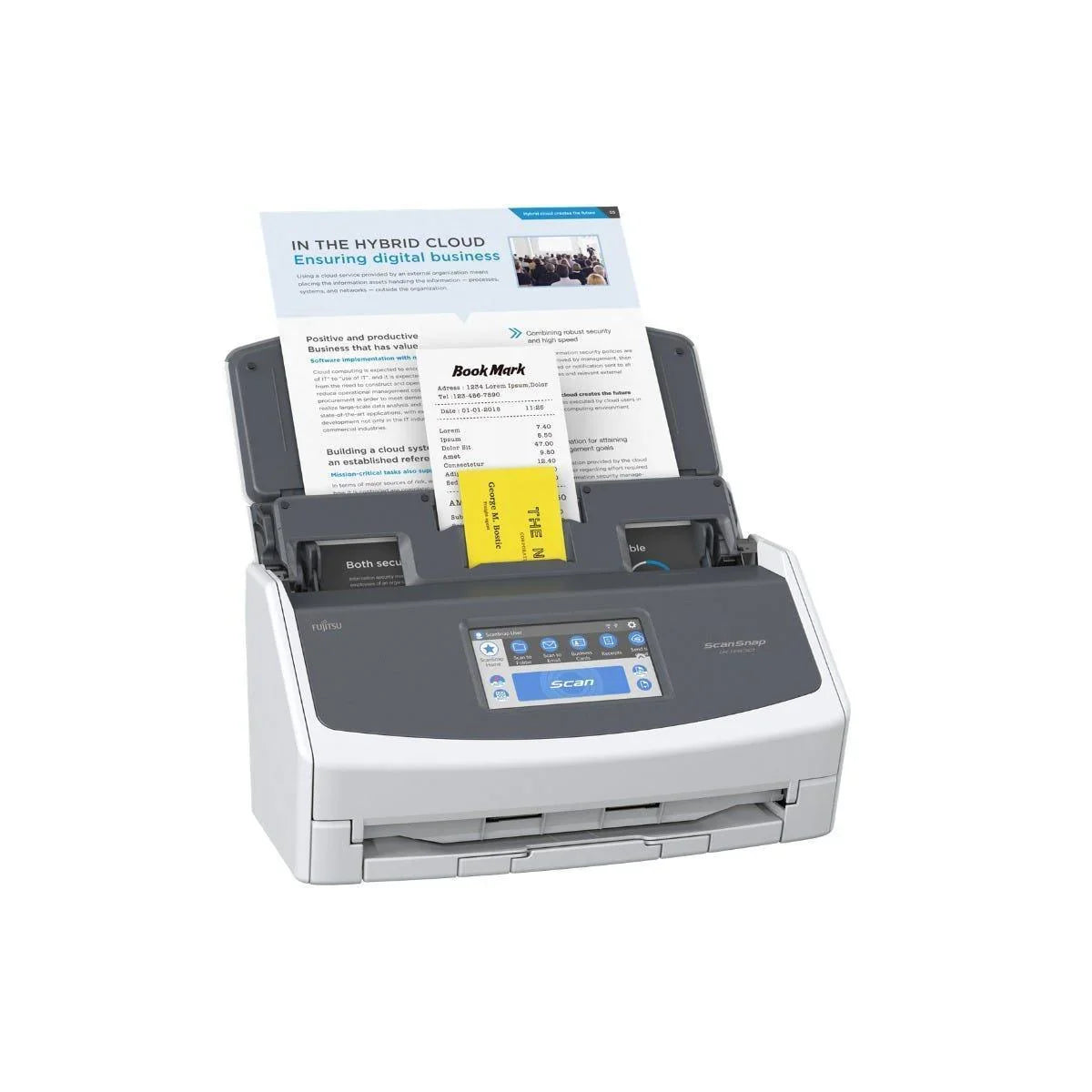 Scanner Fujitsu Snap IX-1600 A4 40ppm Wi-Fi - PA03770-B401 - Mega Market