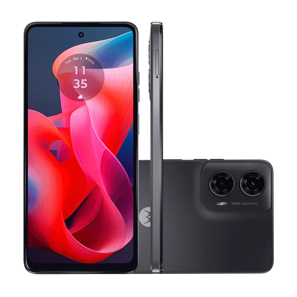 Smartphone Motorola XT2423-6 G24 Grafite 128GB - PB1L0002BR - Mega Market