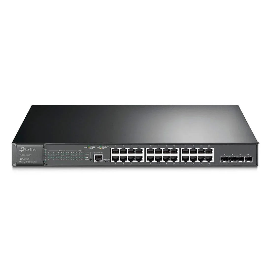 Switch TP-LINK Gigabit 24 Portas PoE+ e 4 SFP - TL-SG3428MP - Mega Market