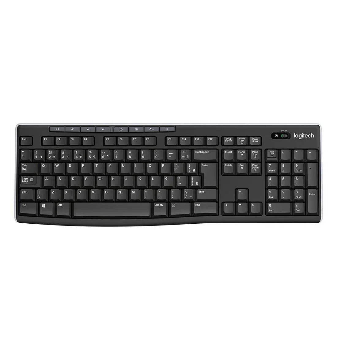 Teclado Logitech K270 Preto sem fio - 920-004427-C - Mega Market
