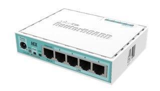 Roteador Mikrotik hEX Gigabit 5P - RB750Gr3 - Mega Market