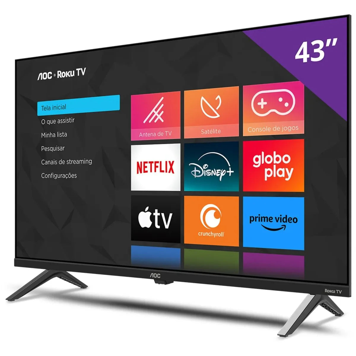 Smart TV AOC 43" Roku TV Full HD - 43S5045/78G