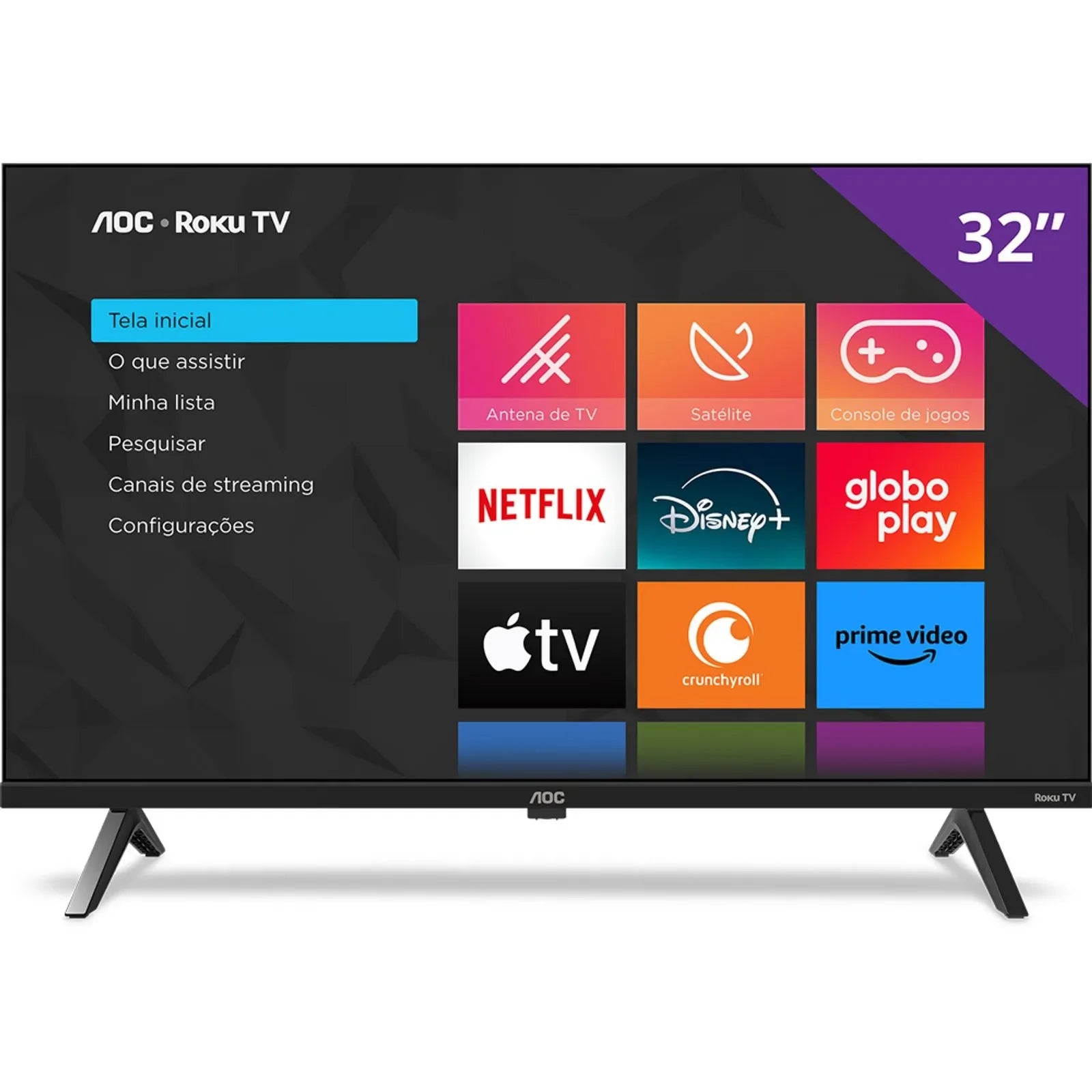 Smart TV AOC 32" Roku TV HD - 32S5045/78G