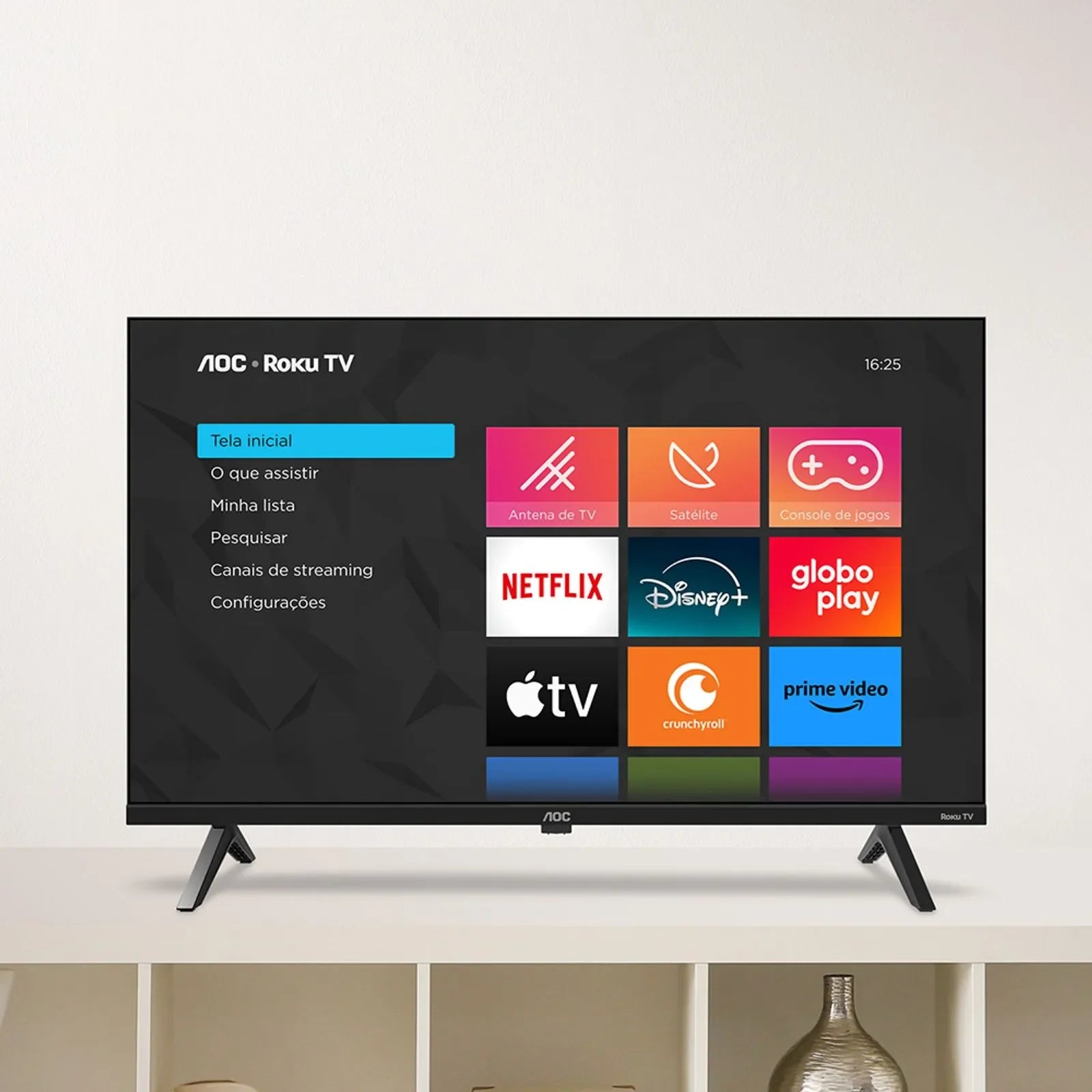 Smart TV AOC 32" Roku TV HD - 32S5045/78G