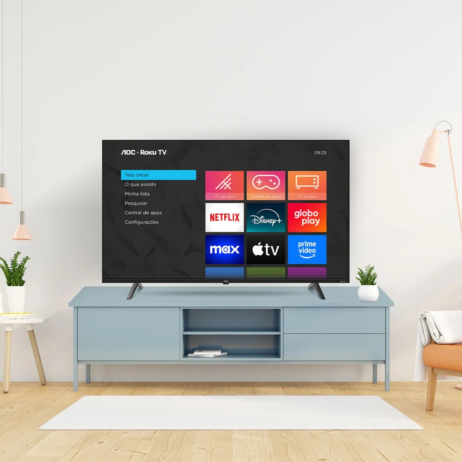 Smart TV AOC Roku TV 50" 4K UHD - 50U7045/78G