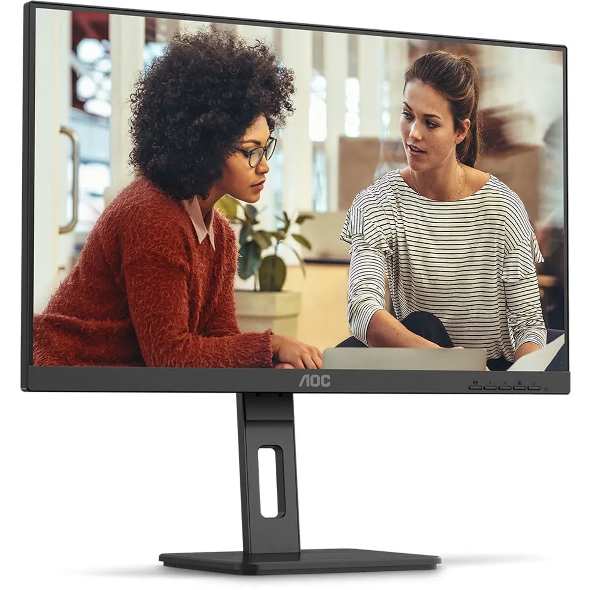 Monitor AOC 23,8" FHD IPS 100Hz 4ms Pivot Ajuste de Altura - 24E3UF