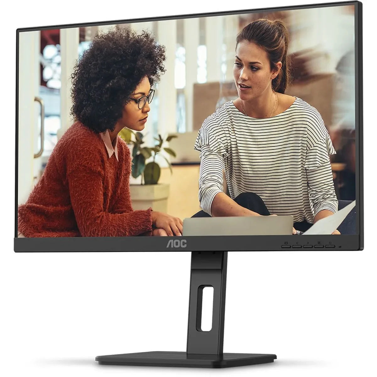 Monitor AOC 23,8" FHD IPS 100Hz 4ms Pivot Ajuste de Altura - 24E3UF