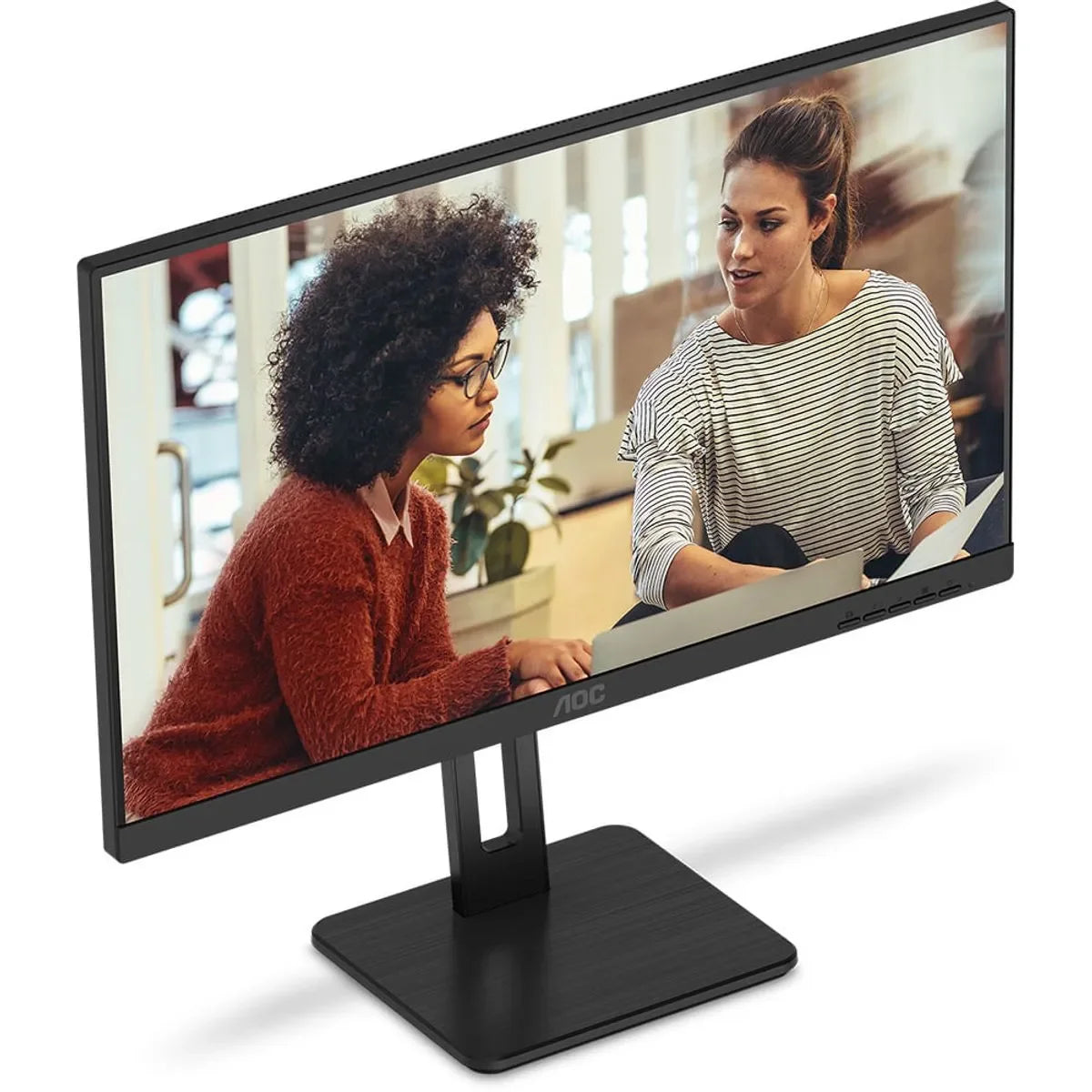 Monitor AOC 23,8" FHD IPS 100Hz 4ms Pivot Ajuste de Altura - 24E3UF
