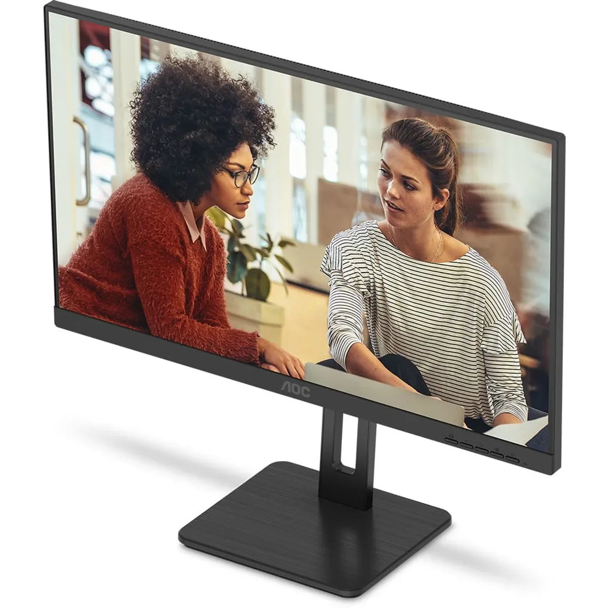 Monitor AOC 23,8" FHD IPS 100Hz 4ms Pivot Ajuste de Altura - 24E3UF