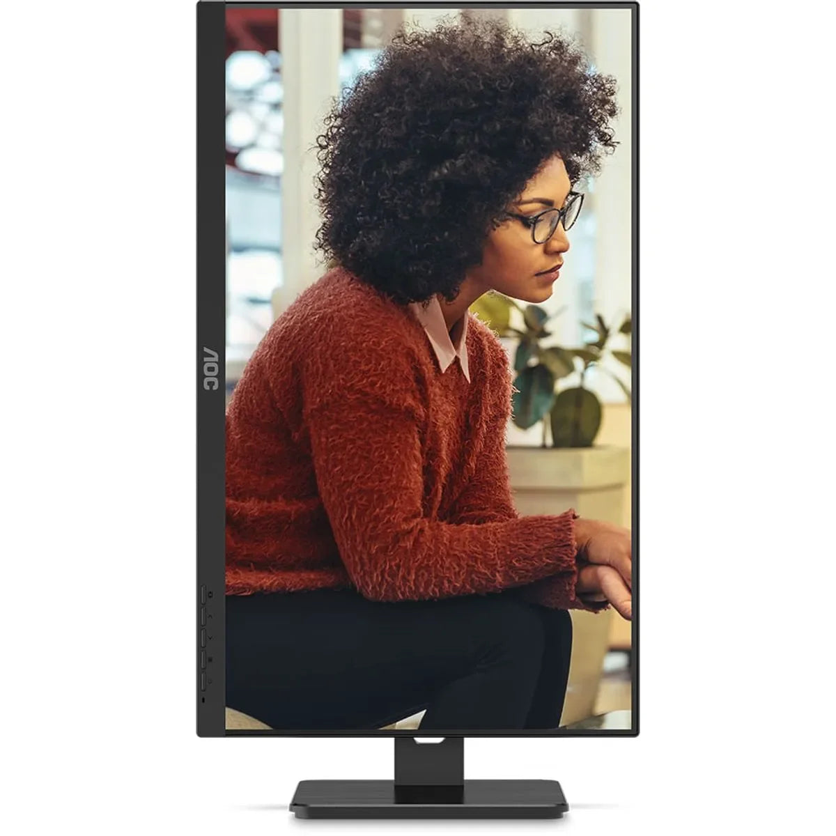 Monitor AOC 23,8" FHD IPS 100Hz 4ms Pivot Ajuste de Altura - 24E3UF