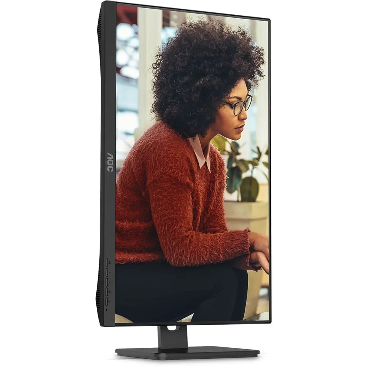 Monitor AOC 23,8" FHD IPS 100Hz 4ms Pivot Ajuste de Altura - 24E3UF