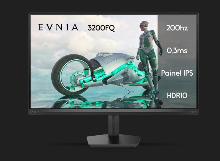 Monitor Gamer Philips EVNIA 3200FQ 27" 200Hz 0,3ms IPS - 27M2N3200FQ