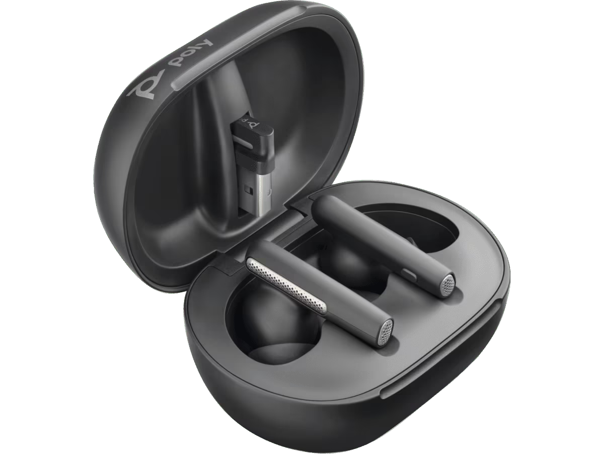 Fone de Ouvido HP Poly Free60 Preto Estojo USB-C - 7Y8H0AA