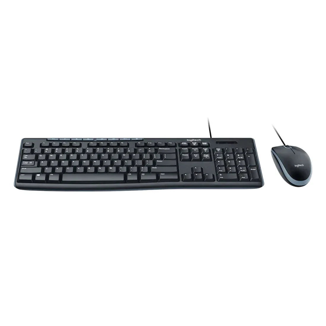 Kit Teclado e Mouse Logitech MK200 Cinza USB - 920-002718-C