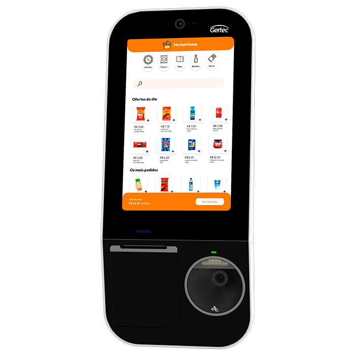 Terminal Autoatendimento Gertec Smart SK210 NFC GMS 10" 4GB 32GB Android 13 - 40001409