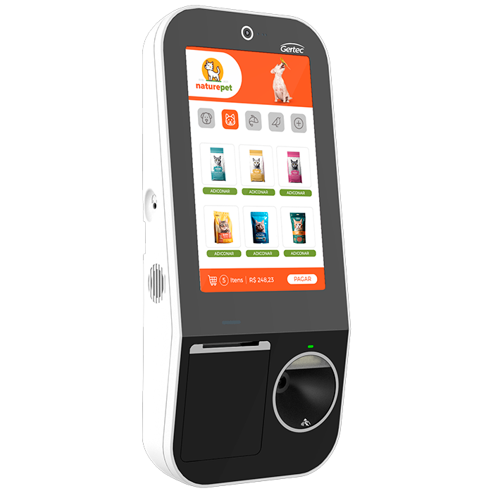 Terminal Autoatendimento Gertec Smart SK210 NFC GMS 10" 4GB 32GB Android 13 - 40001409