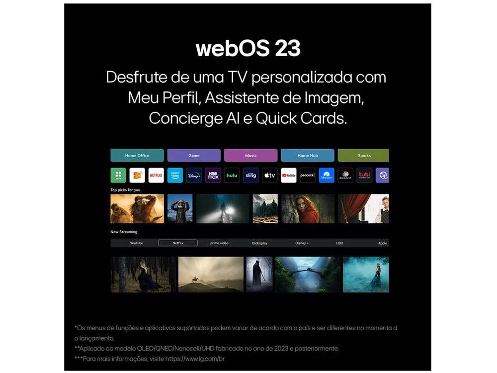 Smart TV LG 43" Full HD WebOS - 43LR6700PSA