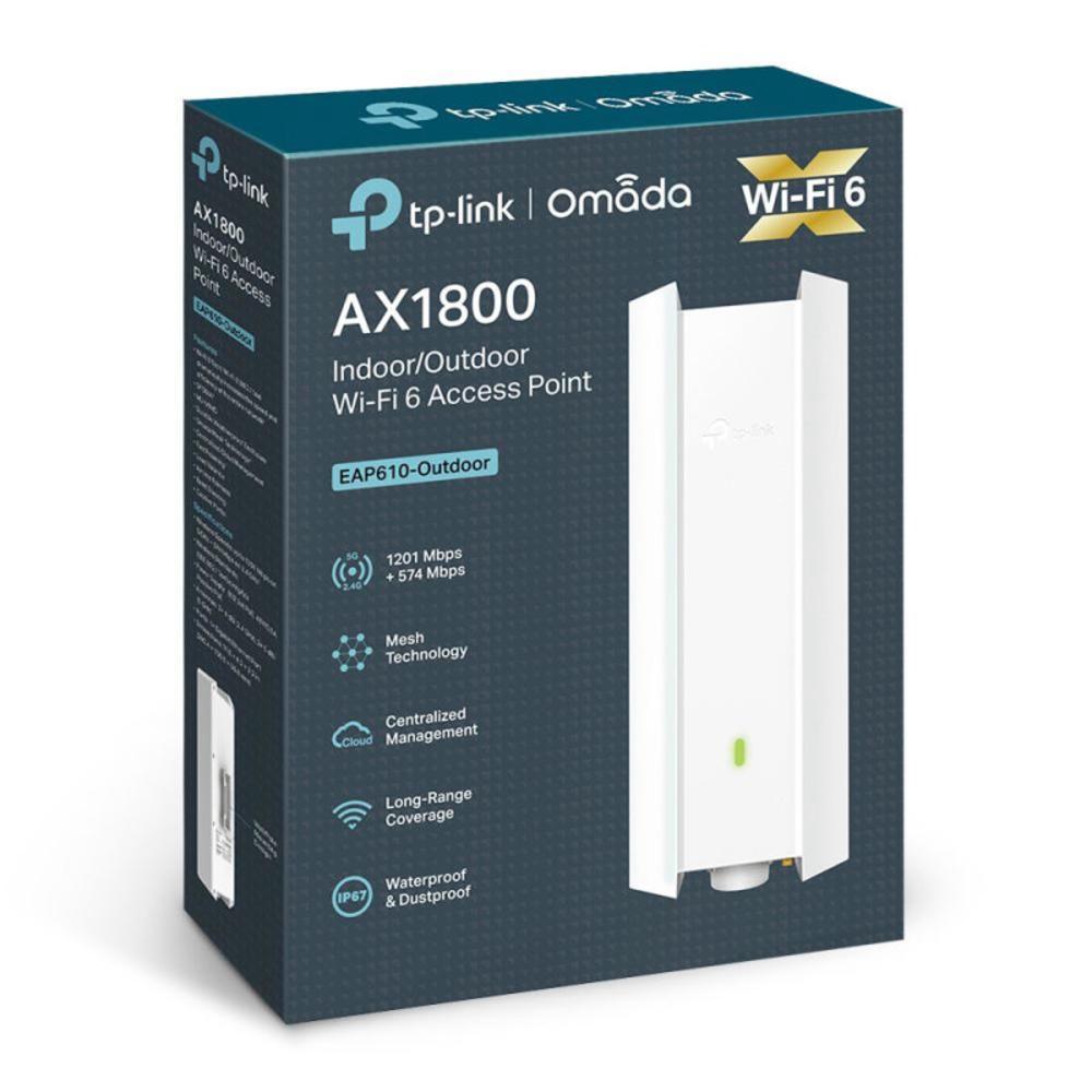 Access Point TP-LINK Wi-FI 6 AX1800 - EAP610-Outdoor - Mega Market