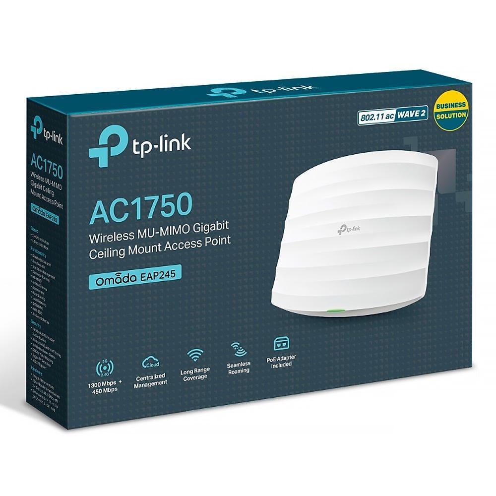 Access Point TP-LINK Wireless AC1750 Montável Teto - EAP245 - Mega Market