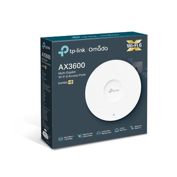 Access Point TP-LINK Wireless AX3600 Montável Teto - EAP660 HD - Mega Market