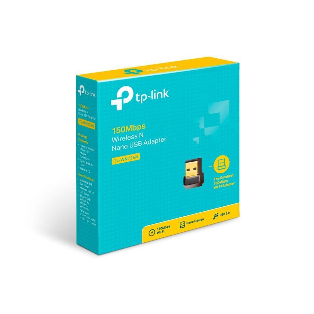 Adaptador Nano USB Wireless TP-Link TL-WN725N - Mega Market