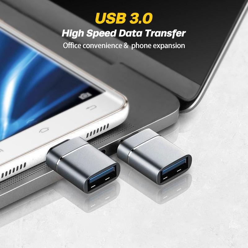 Adaptador OTG Tipo C para USB 3.0 - Mega Market