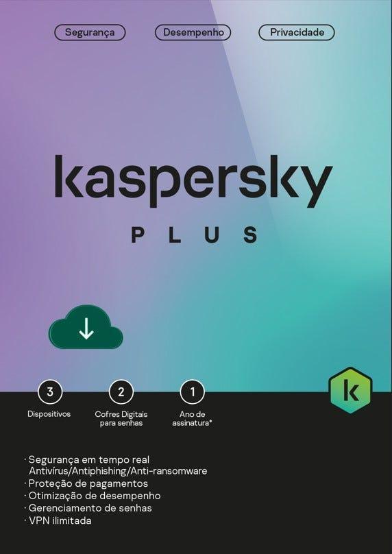 Antivírus Kaspersky Standard 3 dispositivos 12 meses ESD - KL1041KDCFS - Mega Market