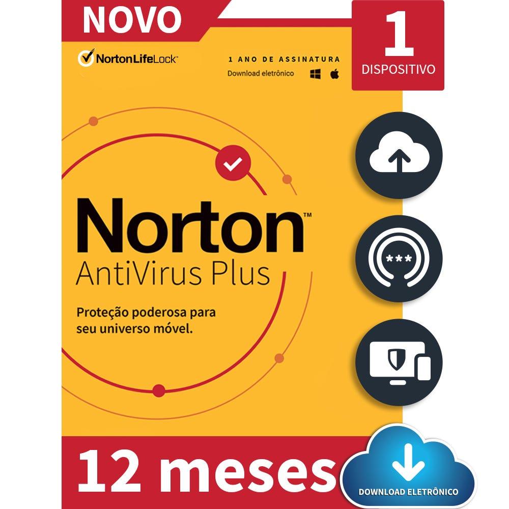 Antivírus Norton 360 Plus 1 Device 12 meses ESD 21405568 IS - Mega Market