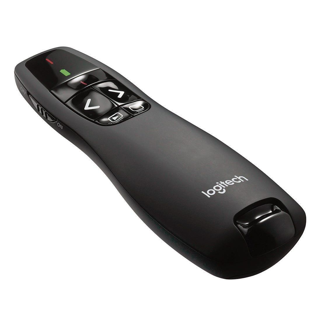 Apresentador Logitech R400 Preto Sem Fio - 910-001354 - Mega Market