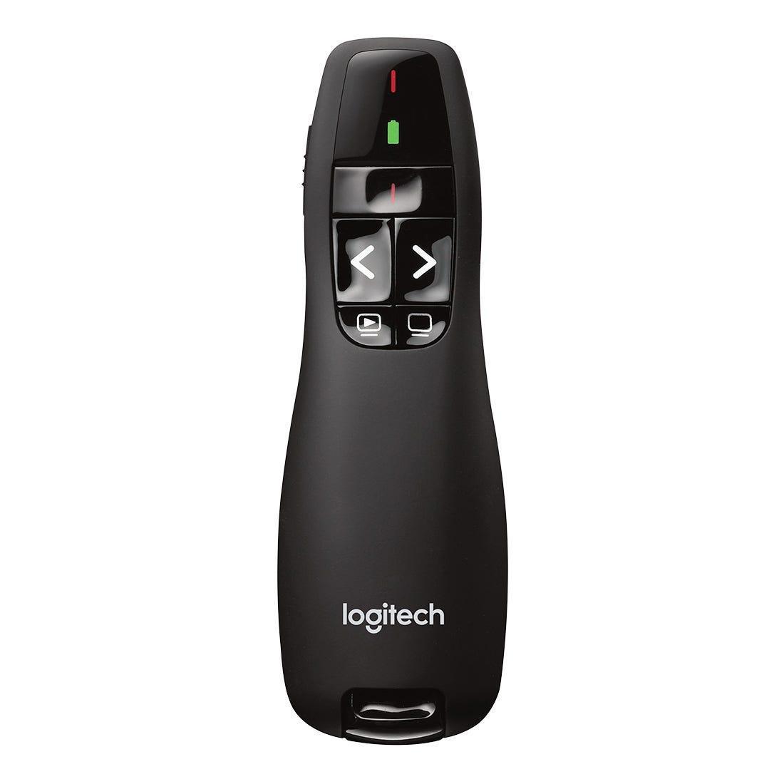 Apresentador Logitech R400 Preto Sem Fio - 910-001354 - Mega Market