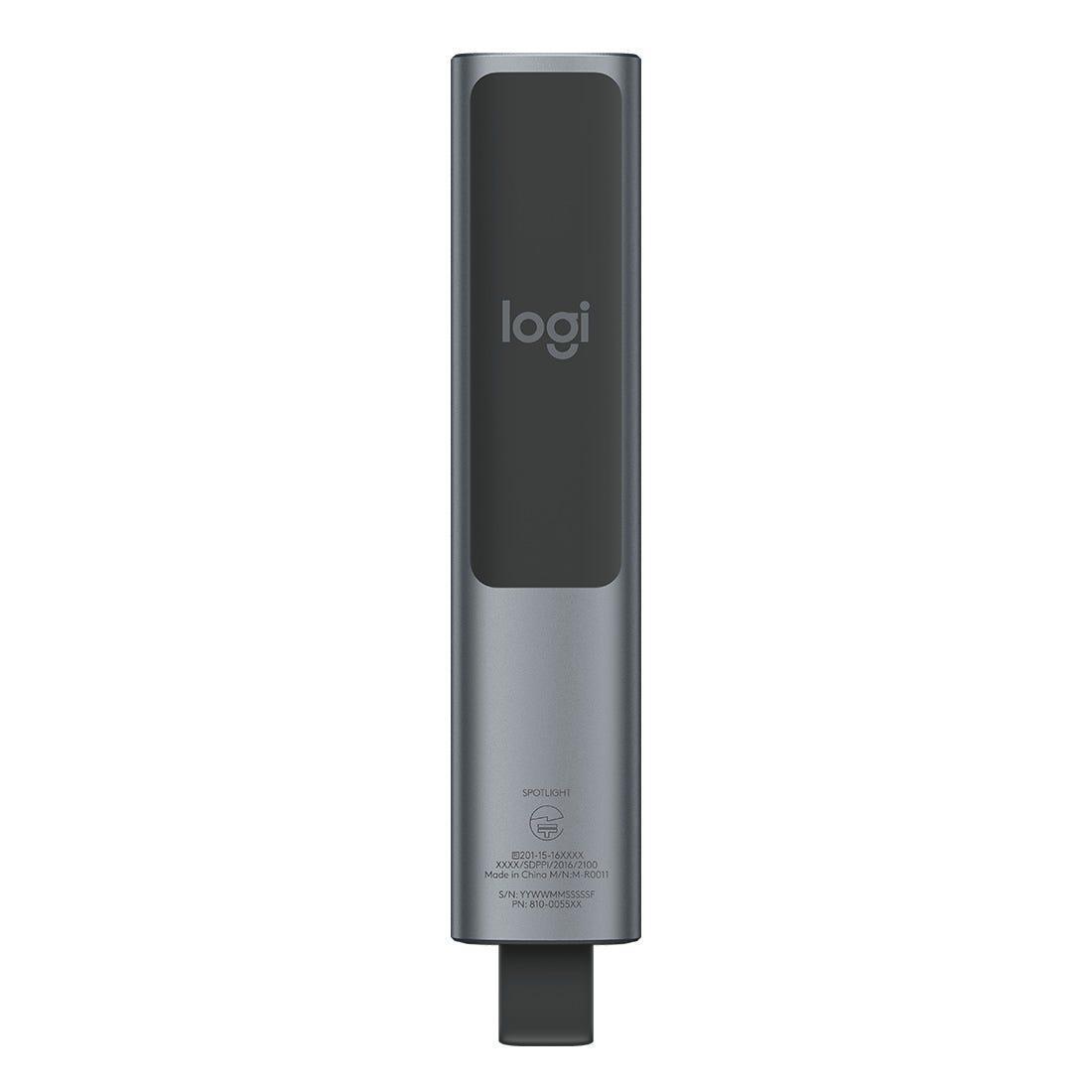 Apresentador Logitech Spotlight Cinza Sem Fio - 910-005216-C - Mega Market