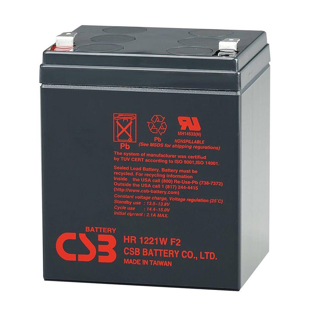 Bateria CSB VRLA 12V 5.1AH - HR1221W - Mega Market