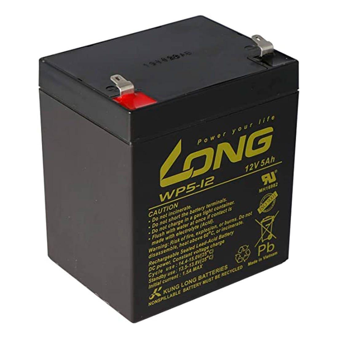 Bateria LONG Chumbo Ácida VRLA AGM 5Ah WP5-12 - Mega Market