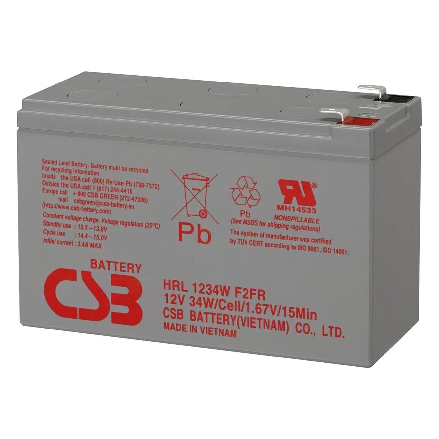 Baterias CSB VRLA 12V 34W HRL1234W - Mega Market