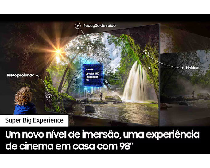 TV Samsung Smart LED 4K 98" UN98DU9000GXZD