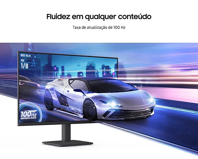 Monitor Samsung Essential S3 24" FHD IPS 100Hz 5ms VGA - LS24D300GALMZD