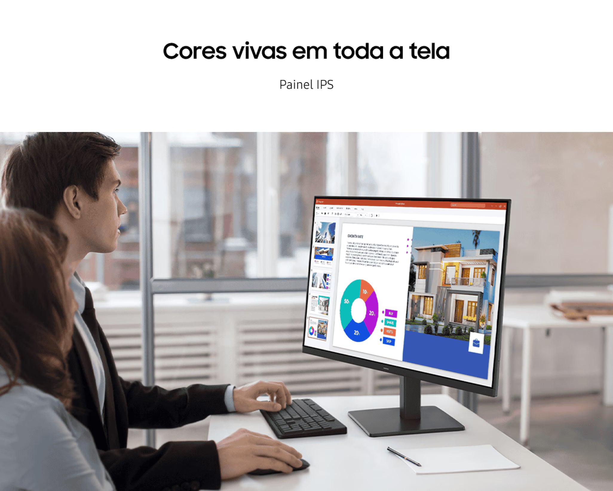 Monitor Gamer Samsung Essential S3 24" FHD IPS 120Hz 5ms - LS24F320GALMZD